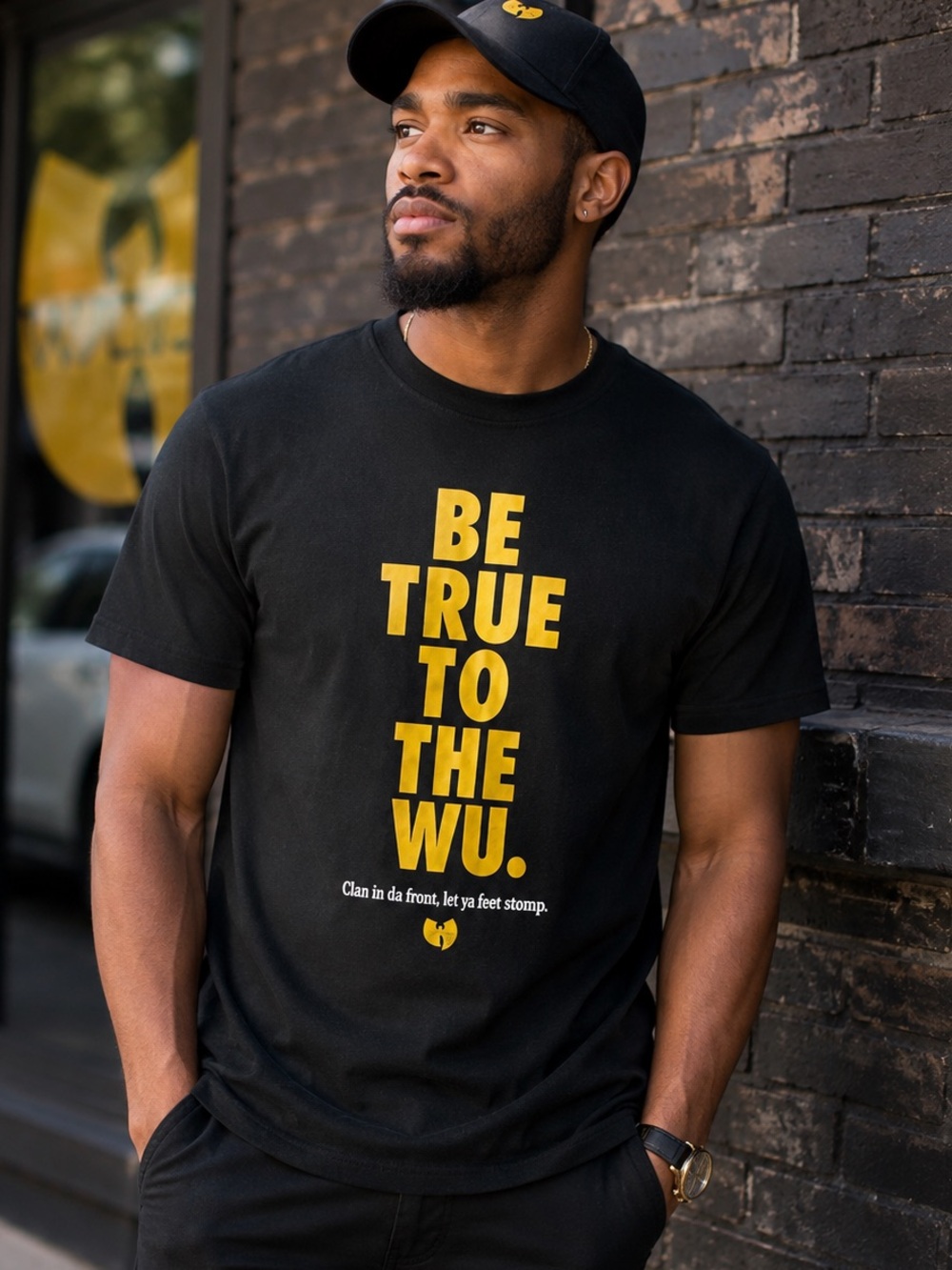 Wu-Tang Clan Be True to the Wu Graphic T-Shirt Men’s Small Black 100% Cotton EUC